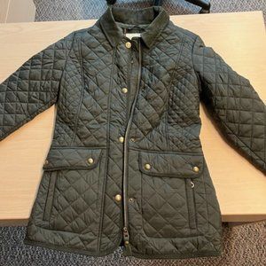 Joules Quilted Puffer Jacket in Olive